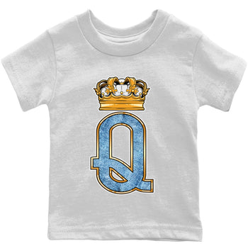 Jordan 1 Denim Sneaker Match Tees Queen Crown Sneaker Tees Jordan 1 Denim Sneaker Release Tees Kids Shirts