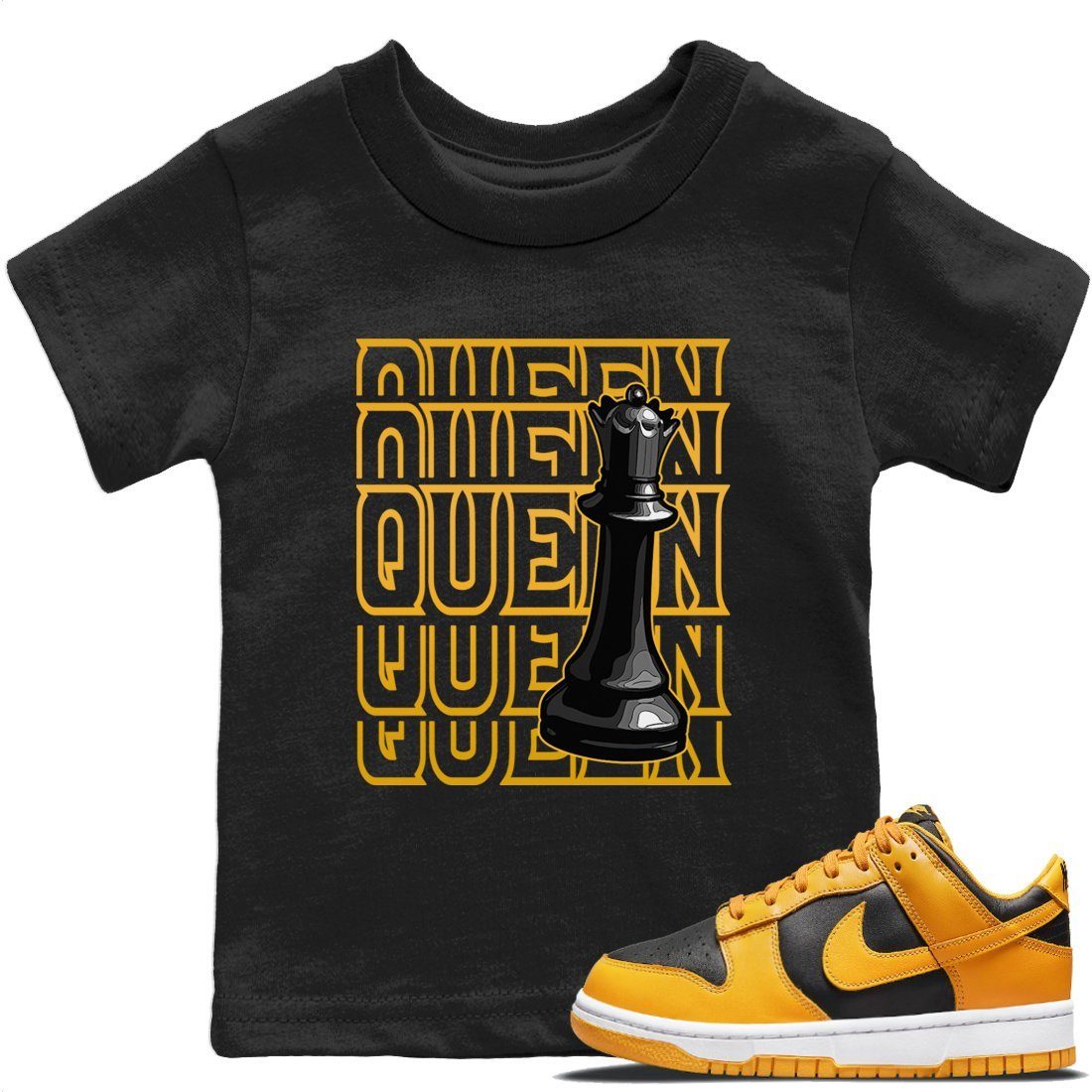 Dunk Championship Goldenrod Sneaker Match Tees Queen Sneaker Tees Dunk Championship Goldenrod Sneaker Release Tees Kids Shirts