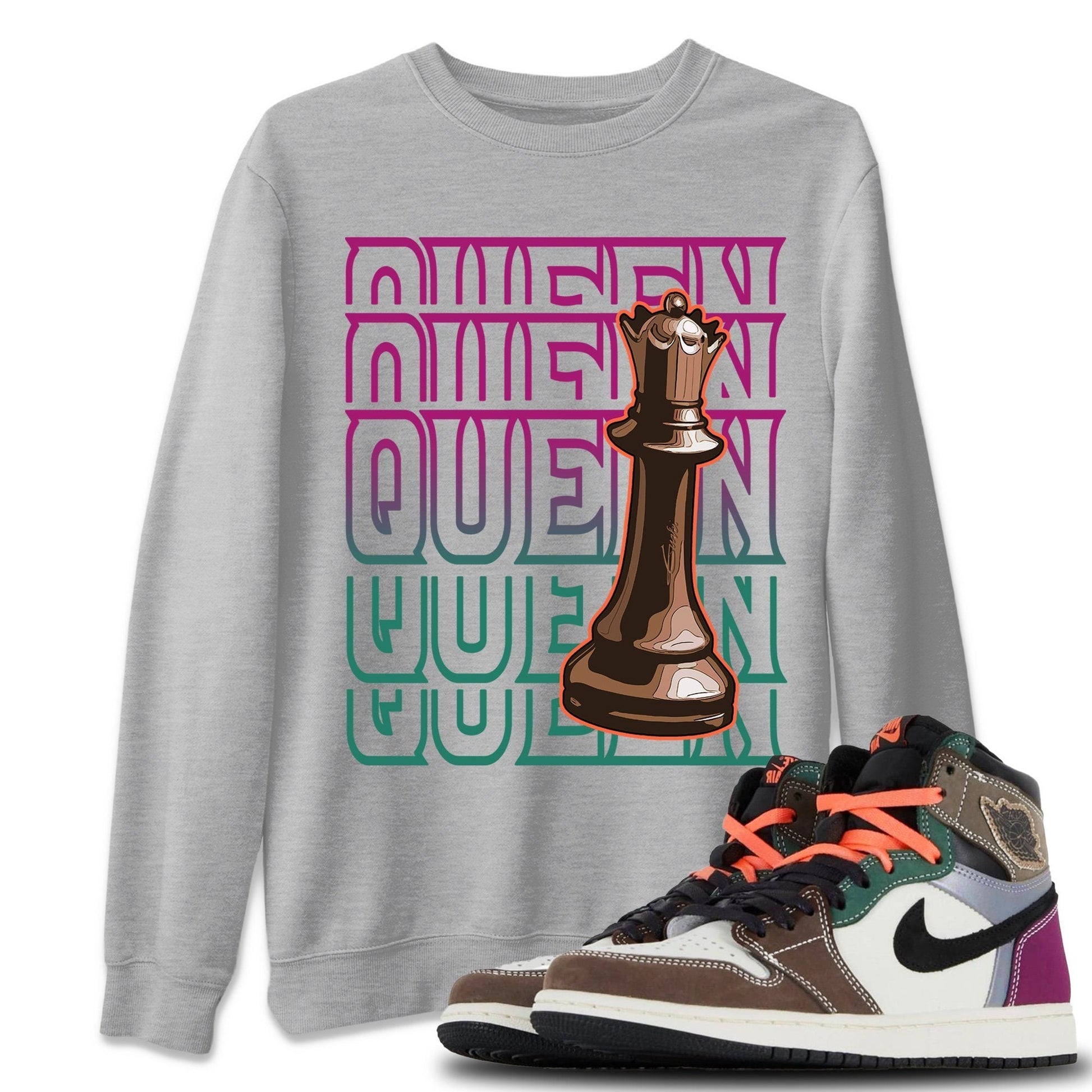 Jordan 1 Hand Crafted Sneaker Match Tees Queen Sneaker Tees Jordan 1 Hand Crafted Sneaker Release Tees Unisex Shirts