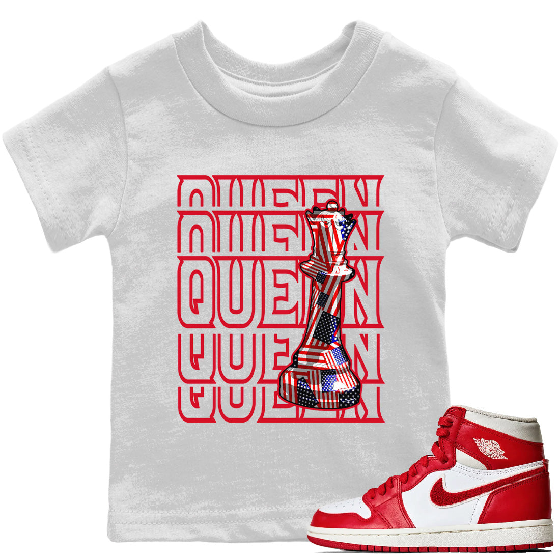 Jordan 1 Newstalgia Sneaker Match Tees Queen Sneaker Tees Jordan 1 Newstalgia Sneaker Release Tees Kids Shirts