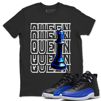 Jordan 12 Hyper Royal Sneaker Match Tees Queen Sneaker Tees Jordan 12 Hyper Royal Sneaker Release Tees Unisex Shirts