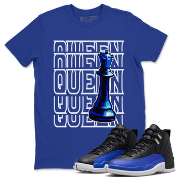 Jordan 12 Hyper Royal Sneaker Match Tees Queen Sneaker Tees Jordan 12 Hyper Royal Sneaker Release Tees Unisex Shirts