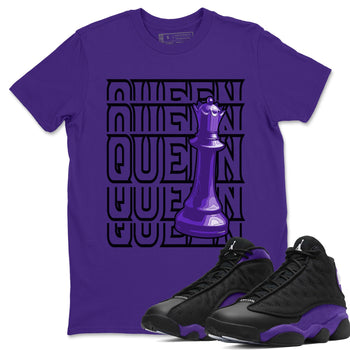 Jordan 13 Court Purple Sneaker Match Tees Queen Sneaker Tees Jordan 13 Court Purple Sneaker Release Tees Unisex Shirts