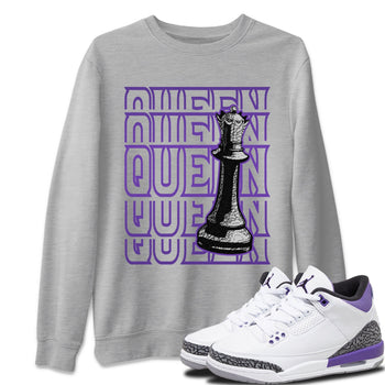 Jordan 3 Dark Iris Sneaker Match Tees Queen Sneaker Tees Jordan 3 Dark Iris Sneaker Release Tees Unisex Shirts