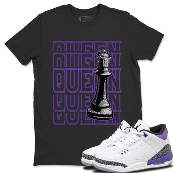 Jordan 3 Dark Iris Sneaker Match Tees Queen Sneaker Tees Jordan 3 Dark Iris Sneaker Release Tees Unisex Shirts