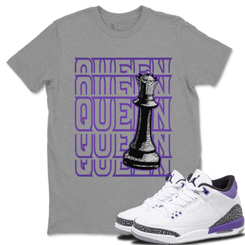 Jordan 3 Dark Iris Sneaker Match Tees Queen Sneaker Tees Jordan 3 Dark Iris Sneaker Release Tees Unisex Shirts