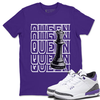 Jordan 3 Dark Iris Sneaker Match Tees Queen Sneaker Tees Jordan 3 Dark Iris Sneaker Release Tees Unisex Shirts