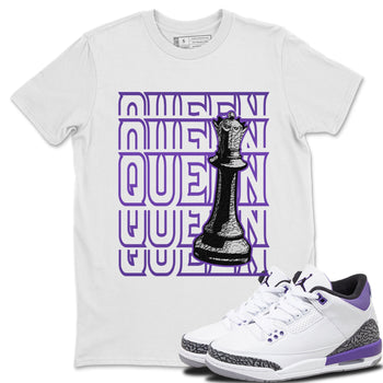 Jordan 3 Dark Iris Sneaker Match Tees Queen Sneaker Tees Jordan 3 Dark Iris Sneaker Release Tees Unisex Shirts