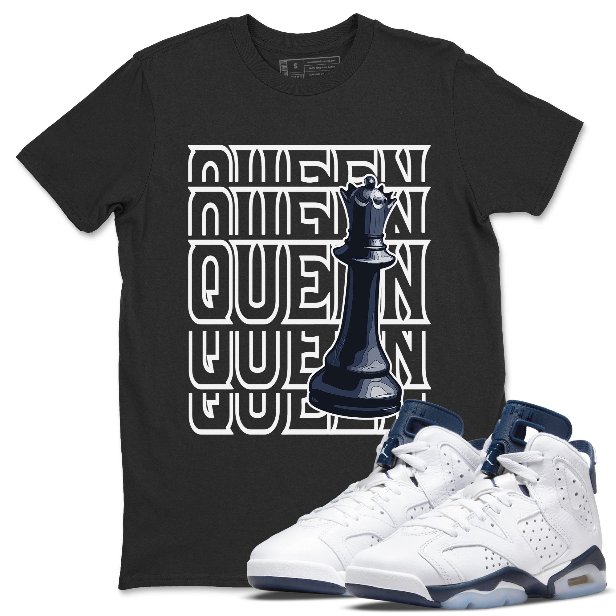 Jordan 6 Midnight Navy Sneaker Match Tees Queen Sneaker Tees Jordan 6 Midnight Navy Sneaker Release Tees Unisex Shirts