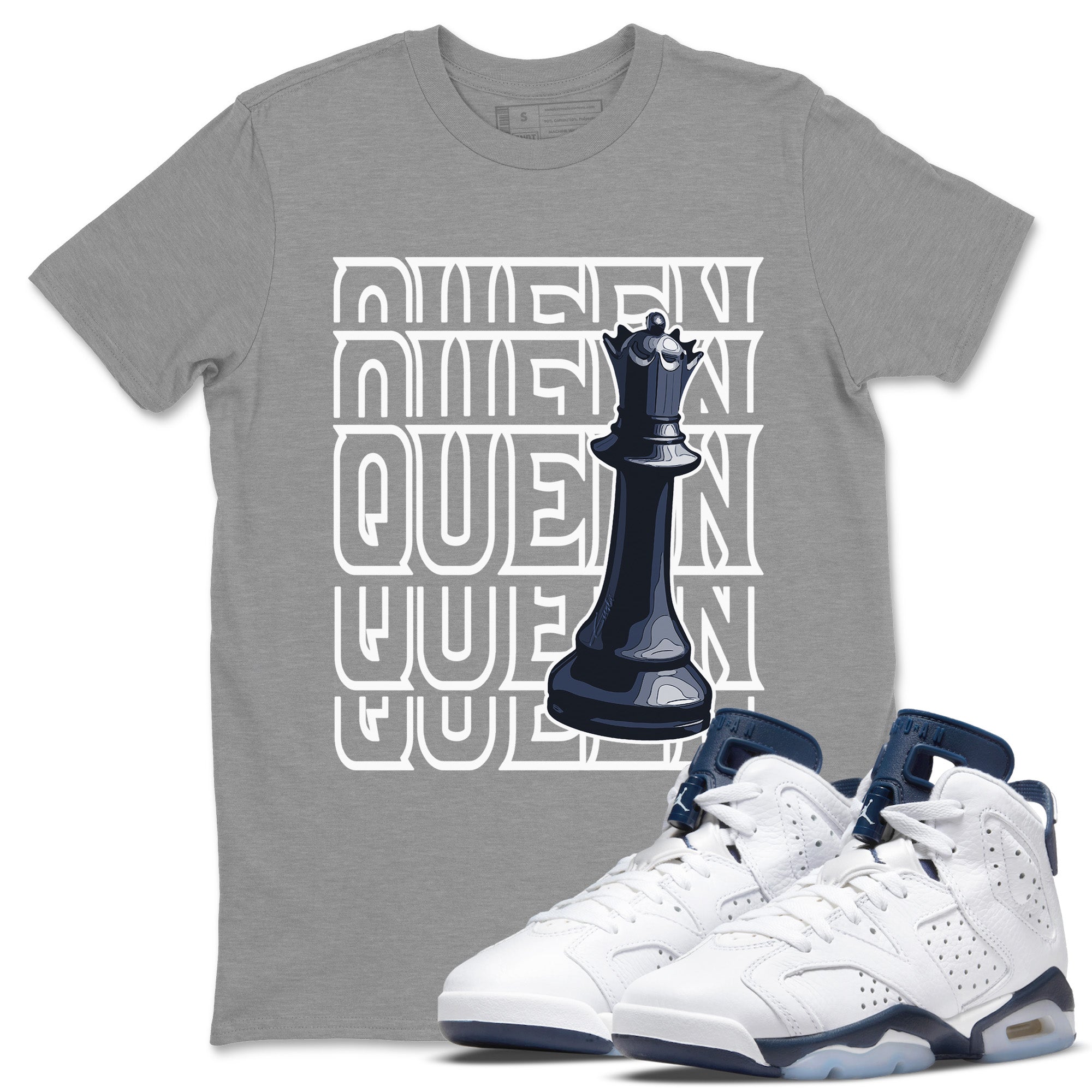 Jordan 6 Midnight Navy Sneaker Match Tees Queen Sneaker Tees Jordan 6 Midnight Navy Sneaker Release Tees Unisex Shirts
