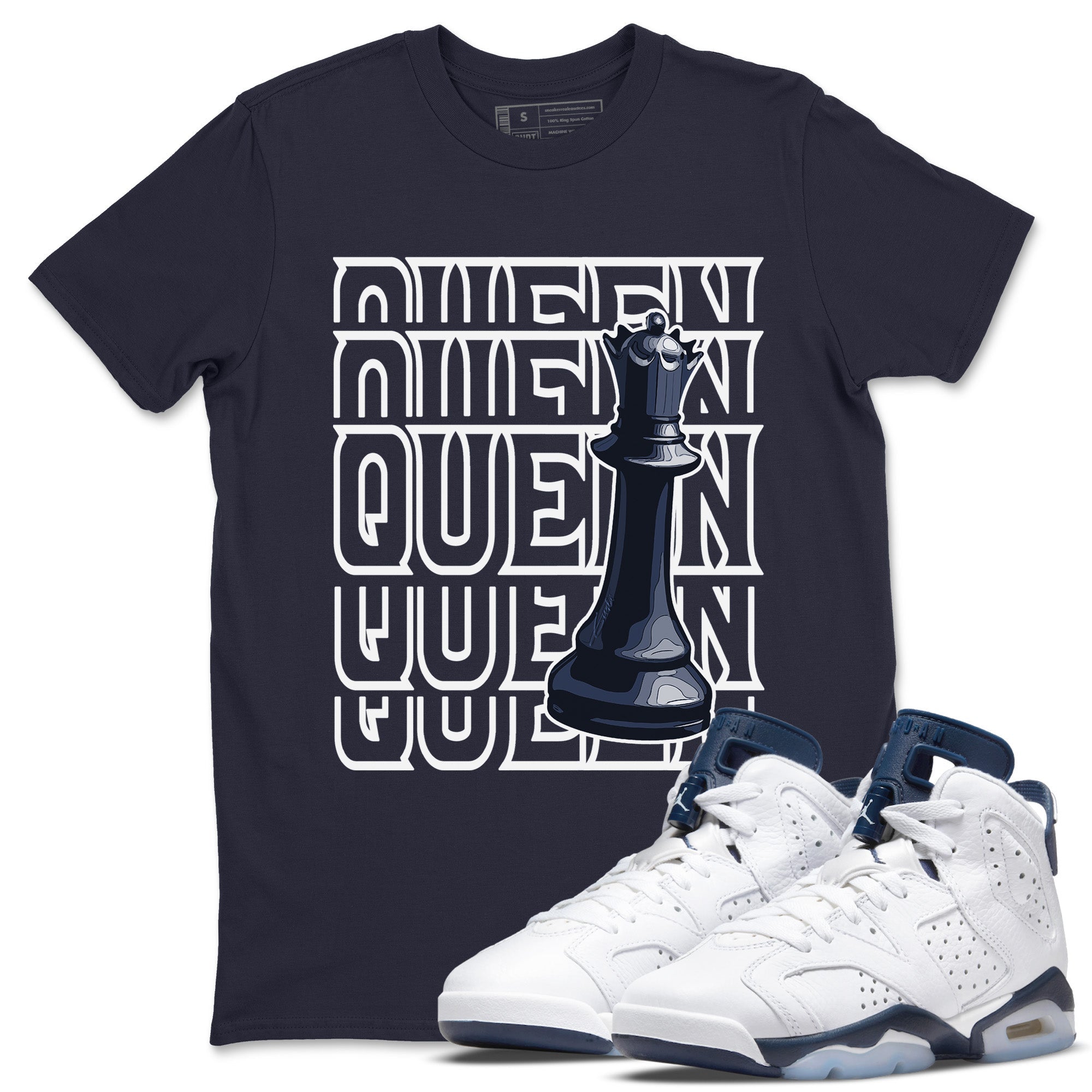 Jordan 6 Midnight Navy Sneaker Match Tees Queen Sneaker Tees Jordan 6 Midnight Navy Sneaker Release Tees Unisex Shirts