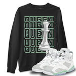 Jordan 6 Mint Foam Sneaker Match Tees Queen Sneaker Tees Jordan 6 Mint Foam Sneaker Release Tees Unisex Shirts