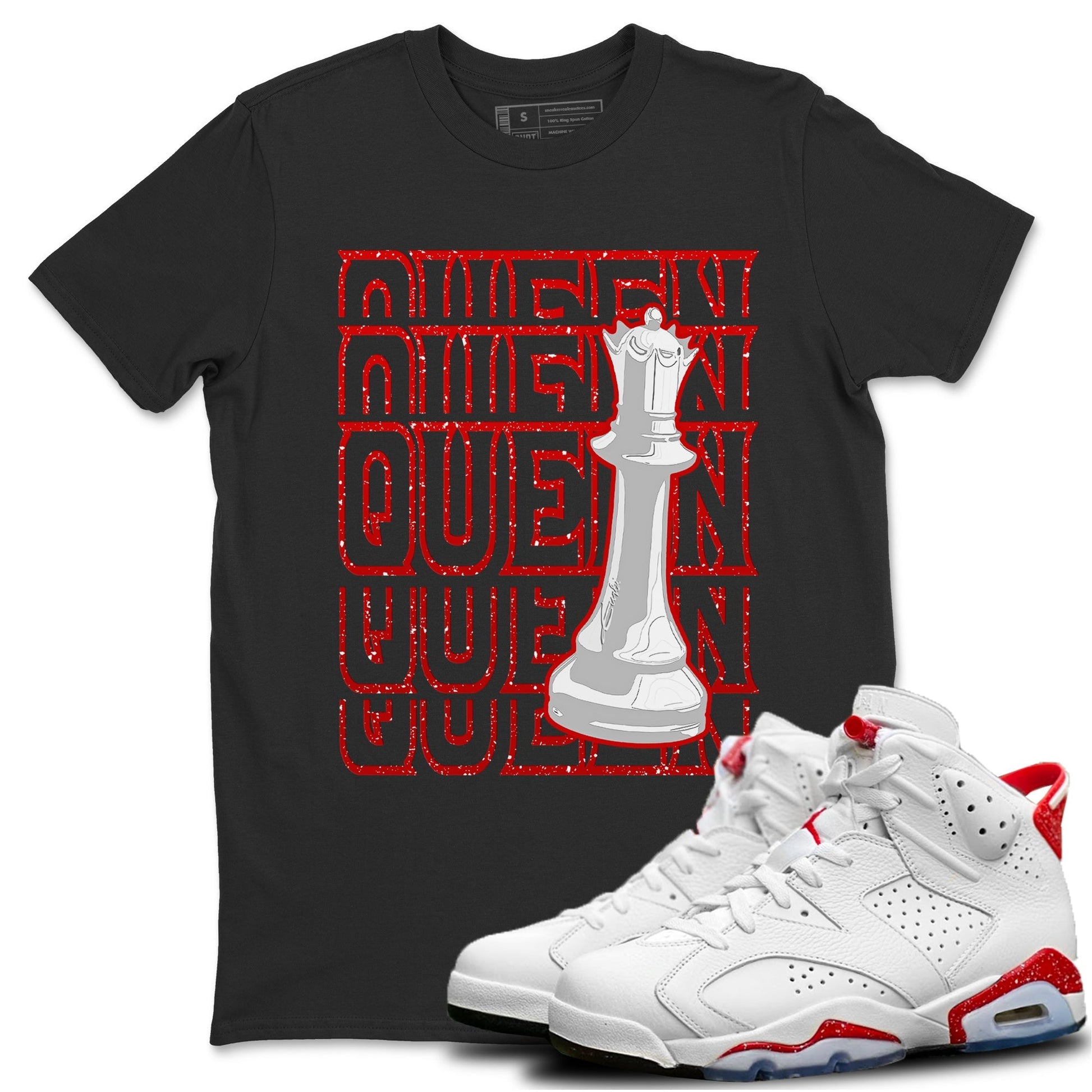 Jordan 6 Red Velvet Cookies Sneaker Match Tees Queen Sneaker Tees Jordan 6 Red Velvet Cookies Sneaker Release Tees Unisex Shirts