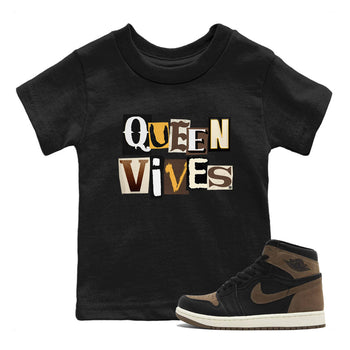 Jordan 1s Palomino shirt to match jordans Queen Vibes sneaker tees Air Jordan 1 Palomino SNRT Sneaker Release Tees Baby Toddler Black 1 T-Shirt