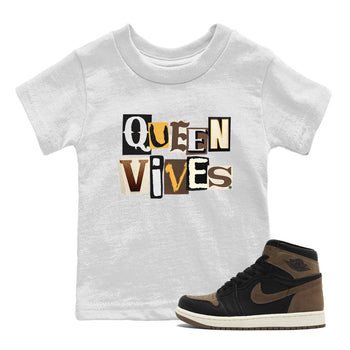 Jordan 1s Palomino shirt to match jordans Queen Vibes sneaker tees Air Jordan 1 Palomino SNRT Sneaker Release Tees Baby Toddler White 1 T-Shirt