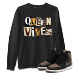 Jordan 1s Palomino shirt to match jordans Queen Vibes sneaker tees Air Jordan 1 Palomino SNRT Sneaker Release Tees Unisex Black 1 T-Shirt