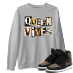 Jordan 1s Palomino shirt to match jordans Queen Vibes sneaker tees Air Jordan 1 Palomino SNRT Sneaker Release Tees Unisex Heather Grey 1 T-Shirt