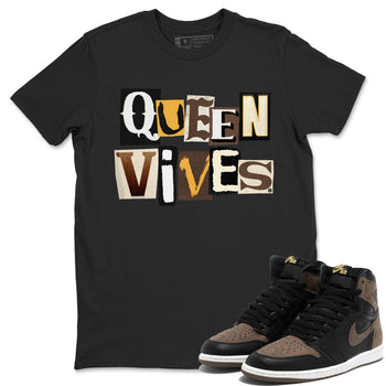 Jordan 1s Palomino shirt to match jordans Queen Vibes sneaker tees Air Jordan 1 Palomino SNRT Sneaker Release Tees Unisex Black 1 T-Shirt