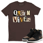 Jordan 1s Palomino shirt to match jordans Queen Vibes sneaker tees Air Jordan 1 Palomino SNRT Sneaker Release Tees Unisex Dark Chocolate 1 T-Shirt