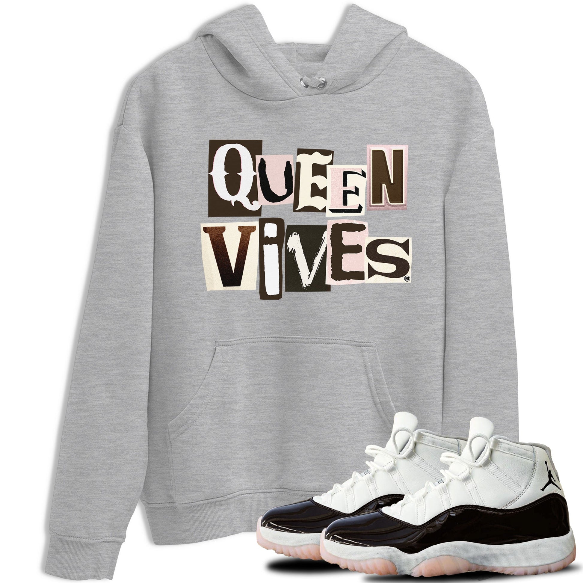 Air Jordan 11 Neapolitan shirt to match jordans Queen Vibes sneaker tees Jordan 11 WMNS Neapolitan SNRT Sneaker Release Tees Unisex Heather Grey 1 T-Shirt