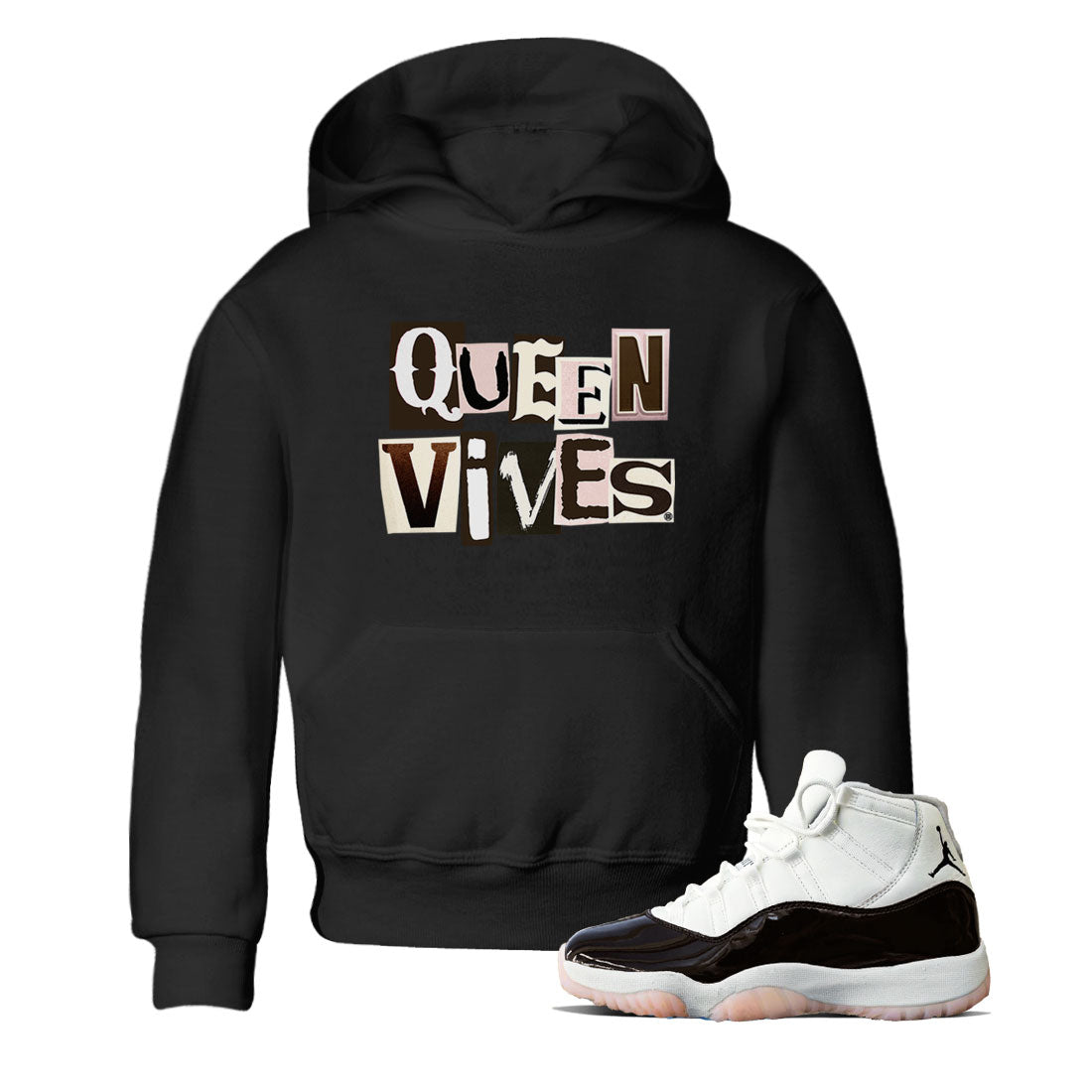 Air Jordan 11 Neapolitan shirt to match jordans Queen Vibes sneaker tees Jordan 11 WMNS Neapolitan SNRT Sneaker Release Tees Baby Toddler Black 1 T-Shirt