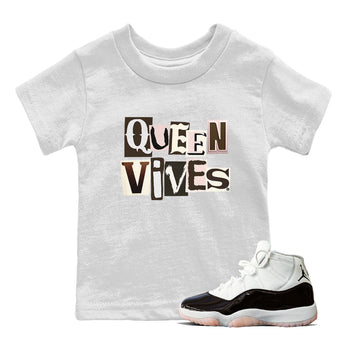 Air Jordan 11 Neapolitan shirt to match jordans Queen Vibes sneaker tees Jordan 11 WMNS Neapolitan SNRT Sneaker Release Tees Baby Toddler White 1 T-Shirt