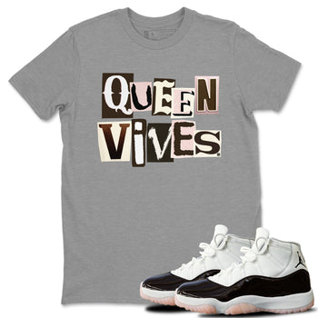 Air Jordan 11 Neapolitan shirt to match jordans Queen Vibes sneaker tees Jordan 11 WMNS Neapolitan SNRT Sneaker Release Tees Unisex Heather Grey 1 T-Shirt