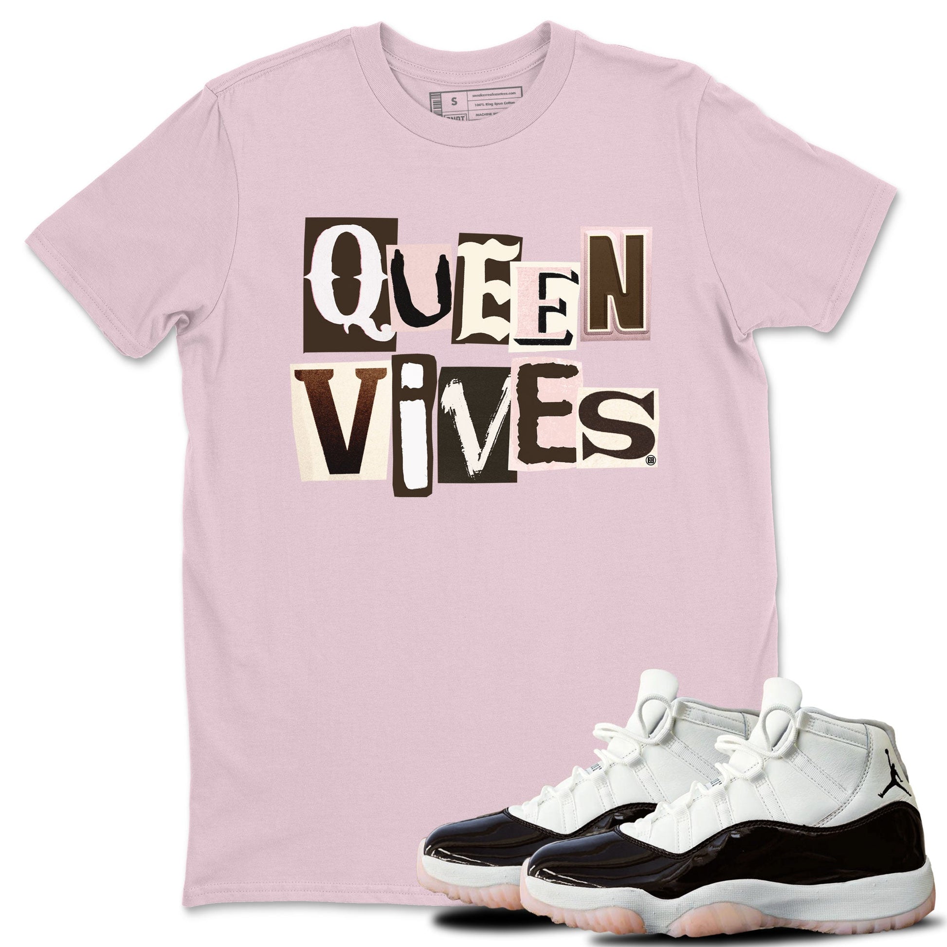 Air Jordan 11 Neapolitan shirt to match jordans Queen Vibes sneaker tees Jordan 11 WMNS Neapolitan SNRT Sneaker Release Tees Unisex Pink 1 T-Shirt