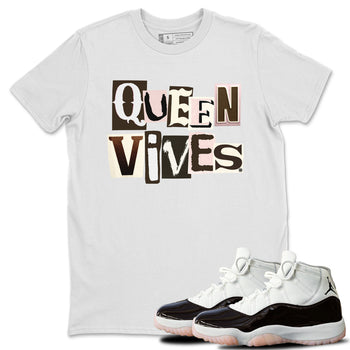 Air Jordan 11 Neapolitan shirt to match jordans Queen Vibes sneaker tees Jordan 11 WMNS Neapolitan SNRT Sneaker Release Tees Unisex White 1 T-Shirt