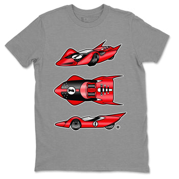Air Jordan 1 Satin Bred Sneaker Match Tees Race Car Sneaker Tees Jordan 1 High OG Satin Bred Sneaker Release Tees Unisex Shirts Heather Grey 2