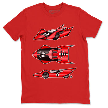 Air Jordan 1 Satin Bred Sneaker Match Tees Race Car Sneaker Tees Jordan 1 High OG Satin Bred Sneaker Release Tees Unisex Shirts Red 2