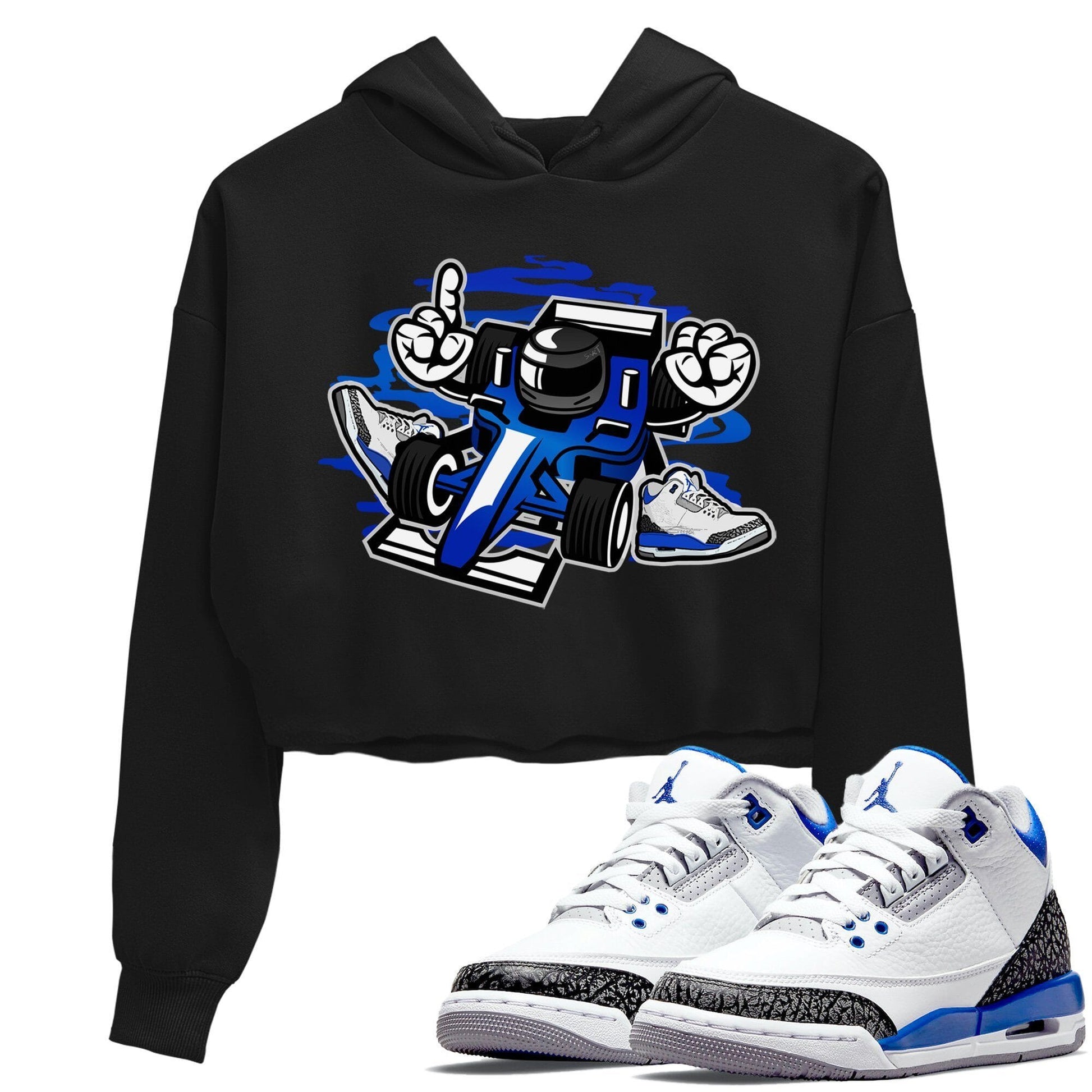 Jordan 3 Racer Blue Sneaker Match Tees Racer Sneaker Tees Jordan 3 Racer Blue Sneaker Release Tees Women's Shirts