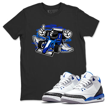 Jordan 3 Racer Blue Sneaker Match Tees Racer Sneaker Tees Jordan 3 Racer Blue Sneaker Release Tees Unisex Shirts