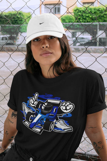 Jordan 3 Racer Blue Sneaker Match Tees Racer Sneaker Tees Jordan 3 Racer Blue Sneaker Release Tees Unisex Shirts