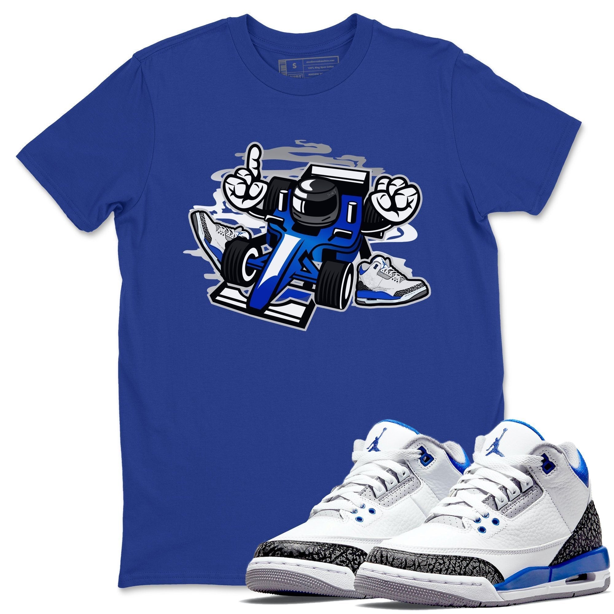 Jordan 3 Racer Blue Sneaker Match Tees Racer Sneaker Tees Jordan 3 Racer Blue Sneaker Release Tees Unisex Shirts