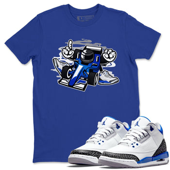 Jordan 3 Racer Blue Sneaker Match Tees Racer Sneaker Tees Jordan 3 Racer Blue Sneaker Release Tees Unisex Shirts