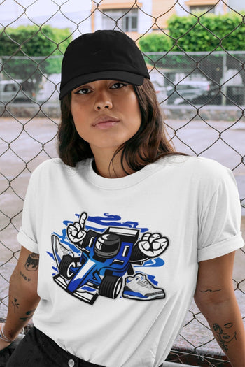 Jordan 3 Racer Blue Sneaker Match Tees Racer Sneaker Tees Jordan 3 Racer Blue Sneaker Release Tees Unisex Shirts