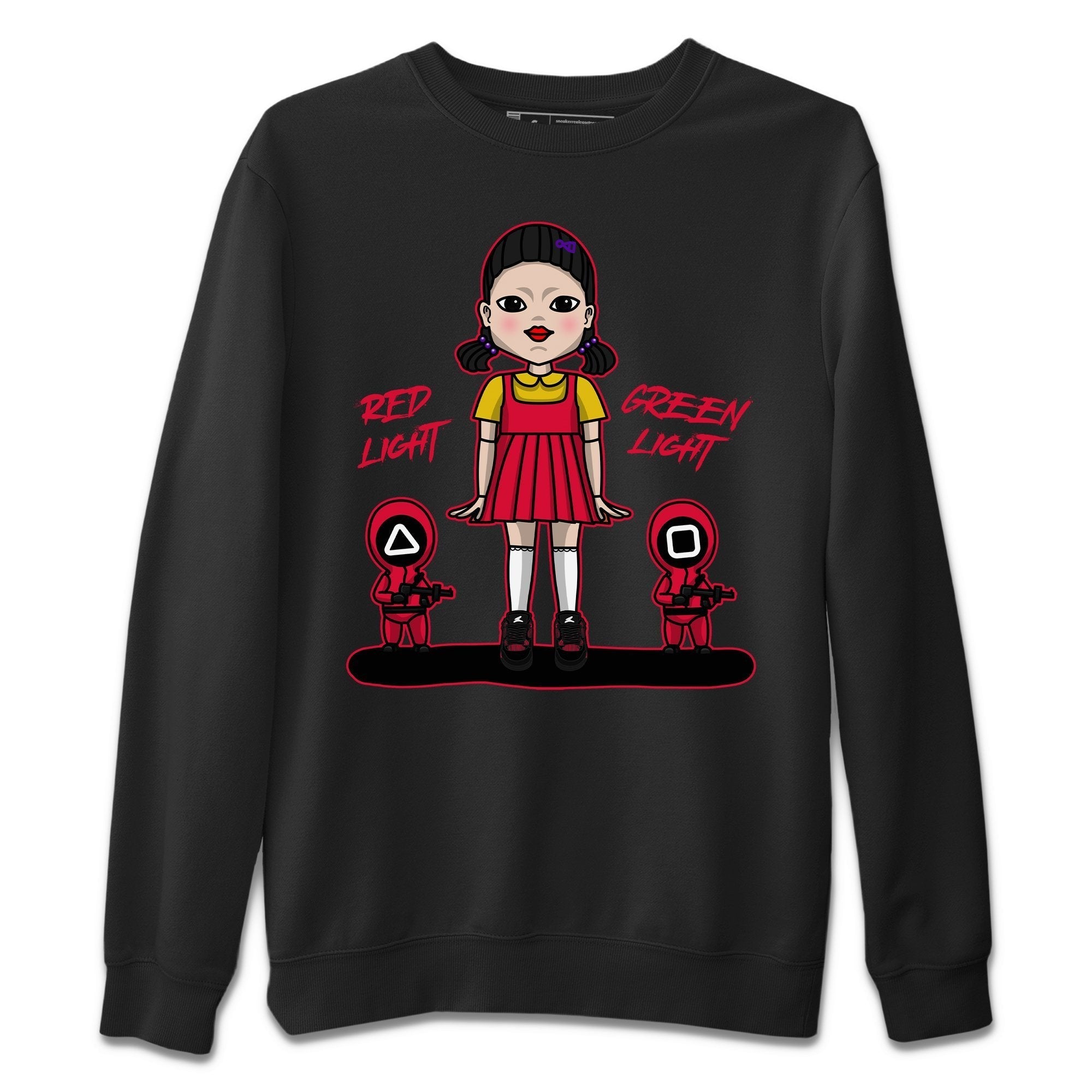 Jordan 4 Red Thunder Sneaker Match Tees Red Light Green Light Sneaker Tees Jordan 4 Red Thunder Sneaker Release Tees Unisex Shirts