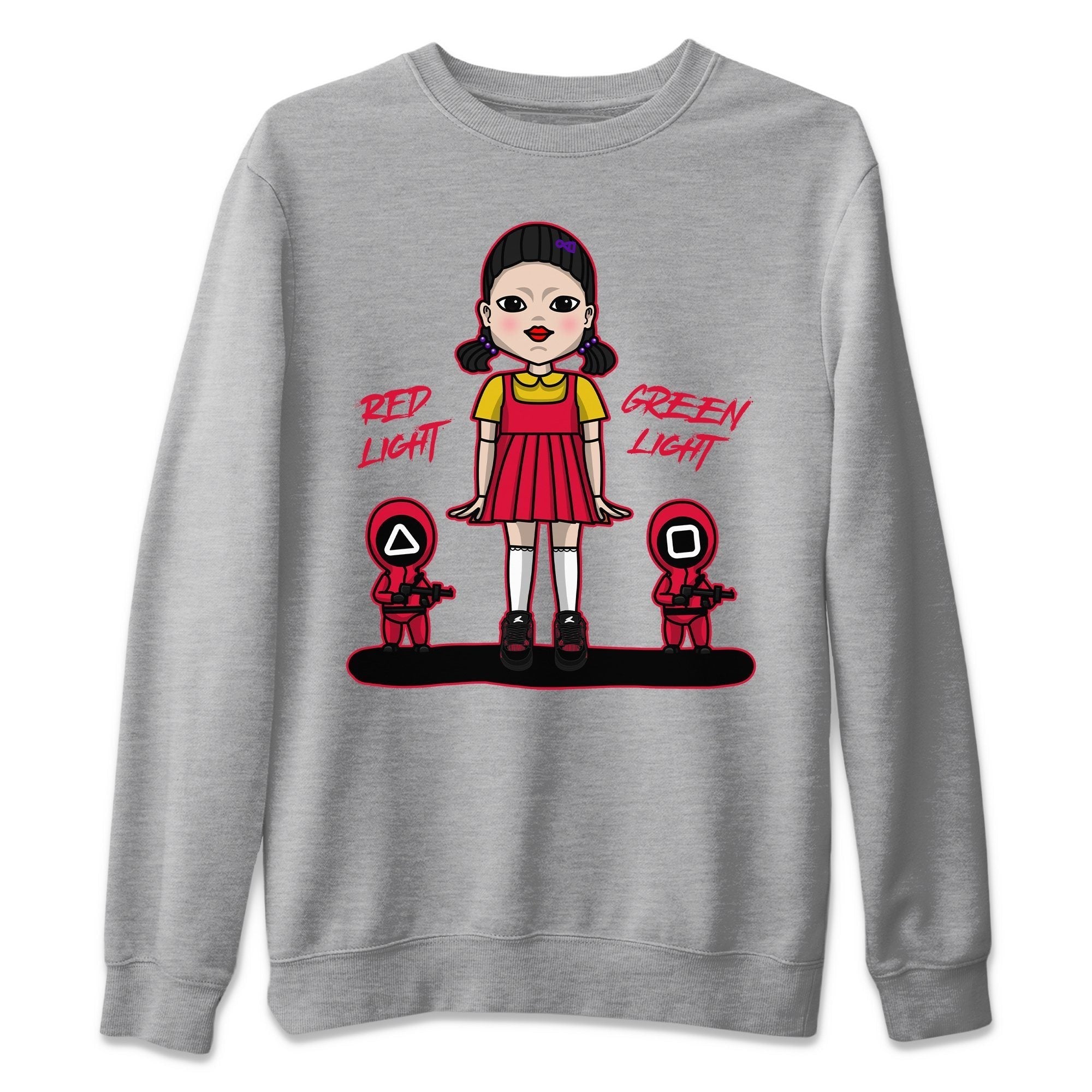 Jordan 4 Red Thunder Sneaker Match Tees Red Light Green Light Sneaker Tees Jordan 4 Red Thunder Sneaker Release Tees Unisex Shirts