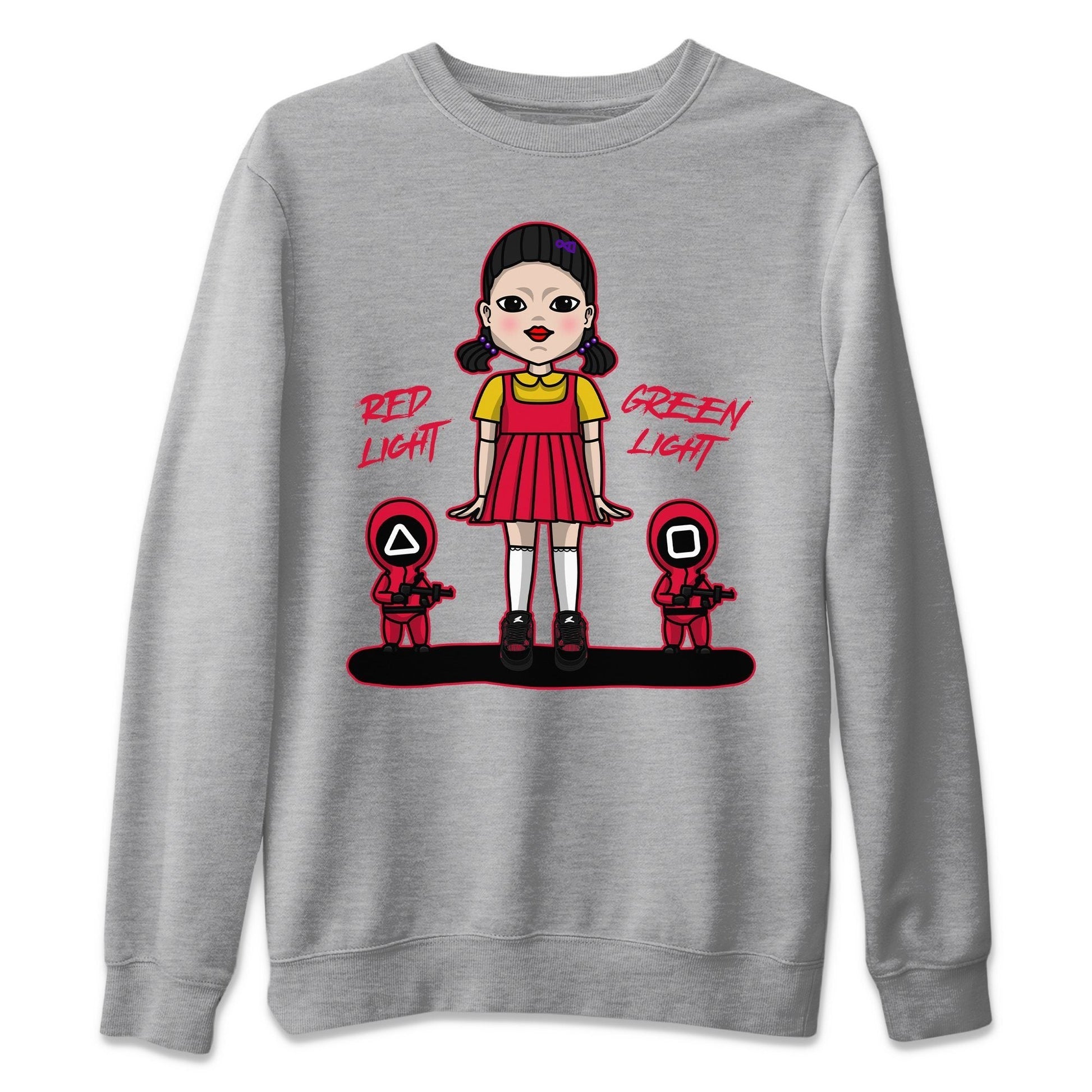 Jordan 4 Red Thunder Sneaker Match Tees Red Light Green Light Sneaker Tees Jordan 4 Red Thunder Sneaker Release Tees Unisex Shirts