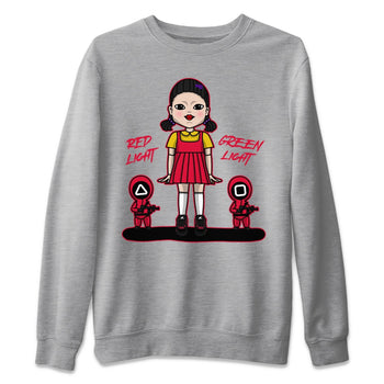 Jordan 4 Red Thunder Sneaker Match Tees Red Light Green Light Sneaker Tees Jordan 4 Red Thunder Sneaker Release Tees Unisex Shirts