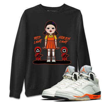 Jordan 5 Shattered Backboard Sneaker Match Tees Red Light Green Light Sneaker Tees Jordan 5 Shattered Backboard Sneaker Release Tees Unisex Shirts