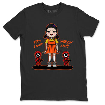 Jordan 5 Shattered Backboard Sneaker Match Tees Red Light Green Light Sneaker Tees Jordan 5 Shattered Backboard Sneaker Release Tees Unisex Shirts