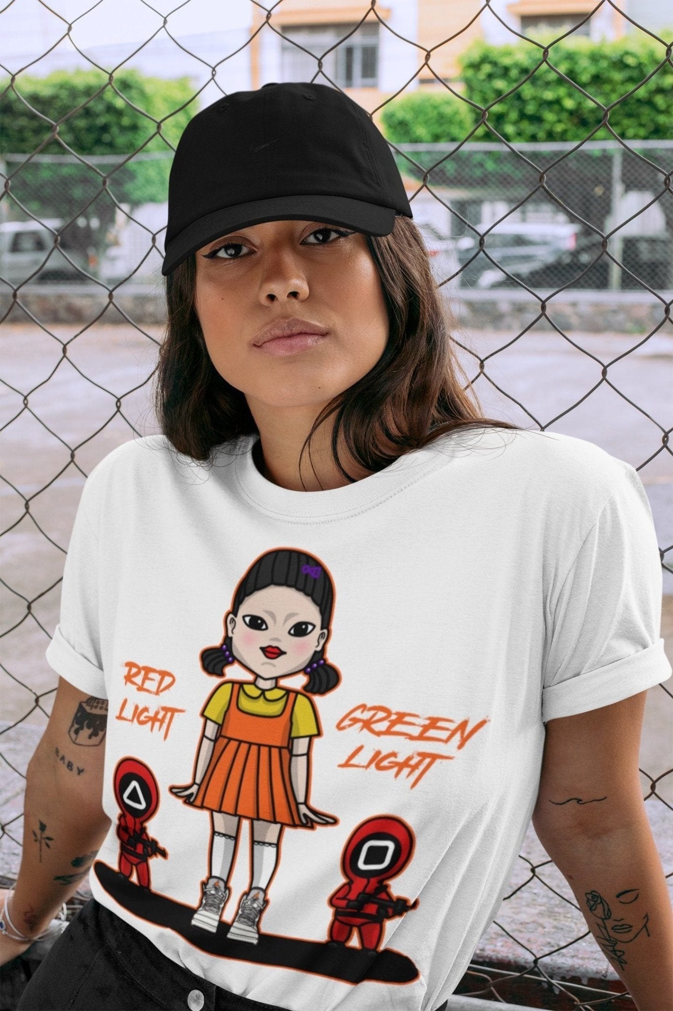 Jordan 5 Shattered Backboard Sneaker Match Tees Red Light Green Light Sneaker Tees Jordan 5 Shattered Backboard Sneaker Release Tees Unisex Shirts
