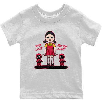 Jordan 4 Red Thunder Sneaker Match Tees Red Light Green Light Sneaker Tees Jordan 4 Red Thunder Sneaker Release Tees Kids Shirts