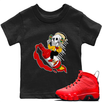 Jordan 9 Chile Red Sneaker Match Tees Red Rocket Sneaker Tees Jordan 9 Chile Red Sneaker Release Tees Kids Shirts