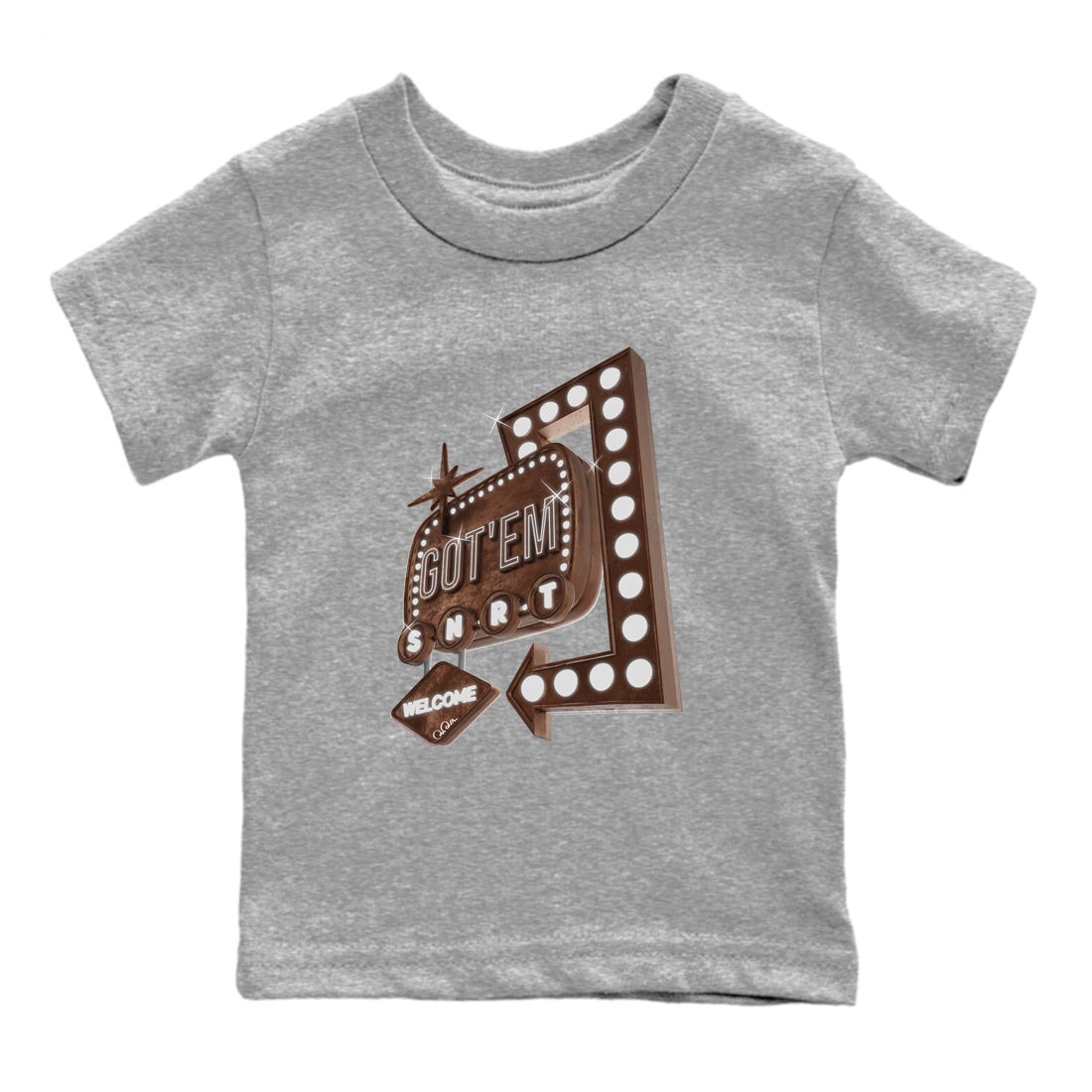 Air Force Low Chocolate shirt to match jordans Retro Leon Sign sneaker tees chocolate Nike Air Force Low Chocolate SNRT Sneaker Release Tees Baby Toddler Heather Grey 2 T-Shirt