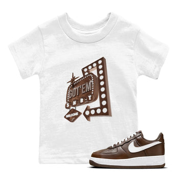 Air Force Low Chocolate shirt to match jordans Retro Leon Sign sneaker tees chocolate Nike Air Force Low Chocolate SNRT Sneaker Release Tees Baby Toddler White 1 T-Shirt