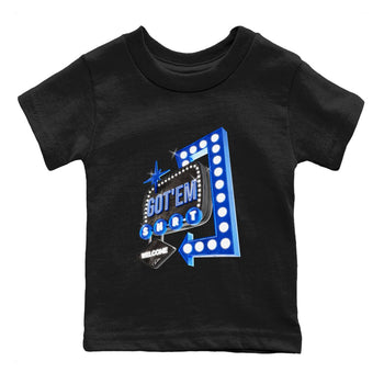 Air Jordan 1 Royal Reimagined shirt to match jordans Retro Neon Sign sneaker tees AJ1 Royal Reimagined SNRT Sneaker Release Tees Baby Toddler Black 2 T-Shirt