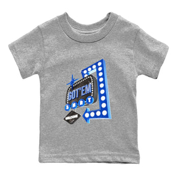 Air Jordan 1 Royal Reimagined shirt to match jordans Retro Neon Sign sneaker tees AJ1 Royal Reimagined SNRT Sneaker Release Tees Baby Toddler Heather Grey 2 T-Shirt